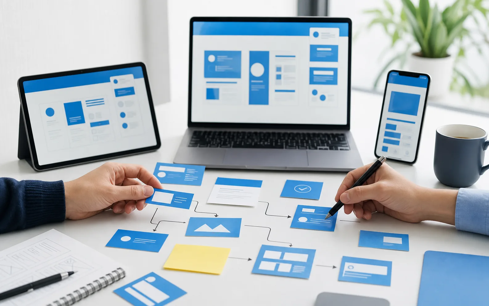 Rencana layanan pembuatan website dan aplikasi pada laptop, tablet, dan ponsel